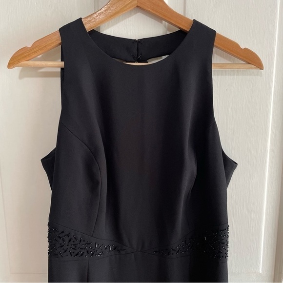 🥒 Vintage y2k Black Beaded Formal Open Back Sleeveless Maxi Dress Formal Gown 8 - Picture 4 of 13